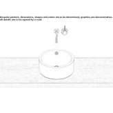 Sloping washbasin made of glazed steel Diegem