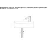Glazed steel washbasin Jaca