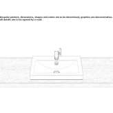 Sloping washbasin made of glazed steel Maxut