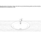 Built-in washbasin in glazed steel Samatice
