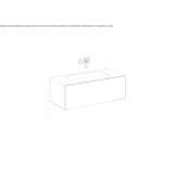 Glazed steel washbasin Borne