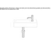 Glazed steel washbasin Tregunc