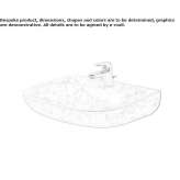 Ceramic washbasin Telica
