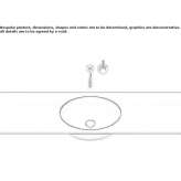 Concealed washbasin in glazed steel Moravia