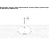 Built-in washbasin in glazed steel Traiguen
