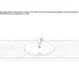Built-in washbasin in glazed steel Roskovec