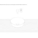 Glazed steel washbasin Carnac