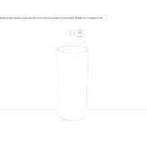 Glazed steel washbasin Narros