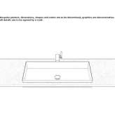 Built-in washbasin in glazed steel Masainas
