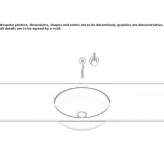 Concealed washbasin in glazed steel Monthey