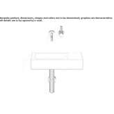 Glazed steel washbasin Paldau