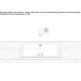 Built-in washbasin in glazed steel Caminaca