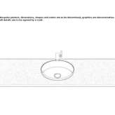Built-in washbasin in glazed steel Heinsen