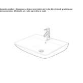 Washbasin with overflow Atoka