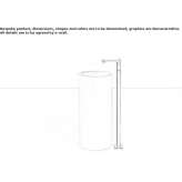 Glazed steel washbasin Hietzing