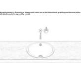 Built-in washbasin in glazed steel Waalre