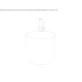Glazed steel washbasin Mannford