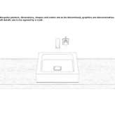 Sloping washbasin made of glazed steel Knarvik