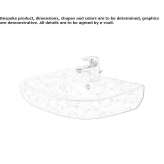 Ceramic washbasin Telica