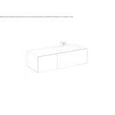 Glazed steel washbasin Fallin