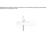 Glazed steel washbasin Garralda