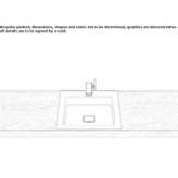 Built-in washbasin in glazed steel Piolenc