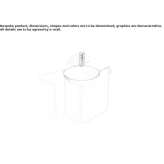 Glazed steel washbasin Towanda