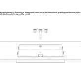 Concealed washbasin in glazed steel Belcrum