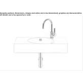 Glazed steel washbasin Derecik