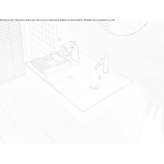 Rectangular single ceramic washbasin Poricany