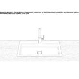 Built-in washbasin in glazed steel Bordon