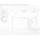 Vitreous China console washbasin with towel rail Schitu