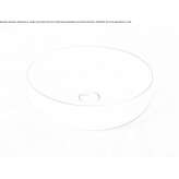 Ceramic countertop washbasin, round, single Marple