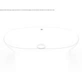 Oval countertop ceramic washbasin Trafford