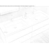 Luxolid® recessed double sink Chiaiano