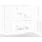 Single washbasin cabinet mounted on the wall Bohemia