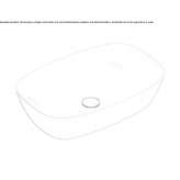 Oval countertop ceramic washbasin Mnisek
