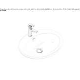 Washbasin with overflow Oberried