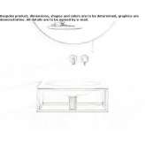 Livingtec® rectangular single wall washbasin Kineshma