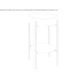 Livingtec® round washbasin console Milagres