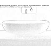 Pietrablu™ rectangular countertop washbasin Cocorit