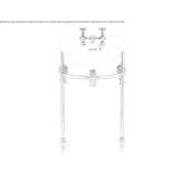 Porcelain console washbasin Shikhany
