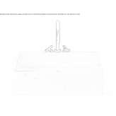 Rectangular countertop washbasin made of marble Valinhos