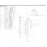 Ceramic console washbasin with towel rack Albinia