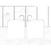 Free-standing, rectangular, single washbasin Escopete