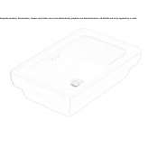 Partially built-in rectangular washbasin Neponsit