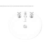 Recessed porcelain washbasin Dennery