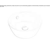 Round ceramic washbasin, countertop Oniceni