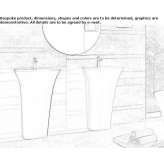 Free-standing rectangular Dolotek© washbasin Ojus