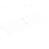 Countertop/wall-mounted porcelain washbasin Ulus